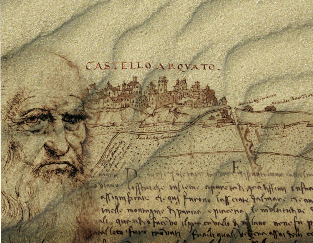 Leonardo sul cartiglio